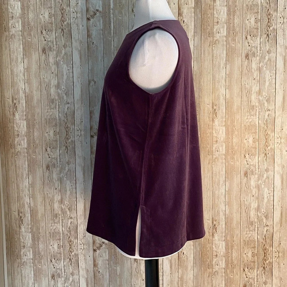 J Jill Wearever Purple Velvet Layering Tank Top - Picture 4 of 8